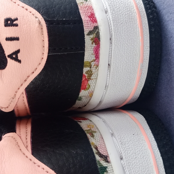 Nike Air Force 1 Vintage Floral GS 'Pink Tint' Shoes BQ2501-001 - Picture 10 of 12